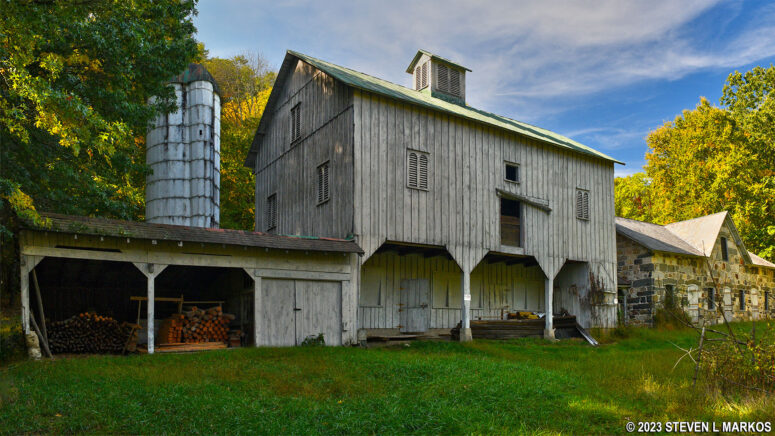 Milk barn and stone stable at the Marie Zimmermann Farm, Delaware Water Gap National Recreation Area