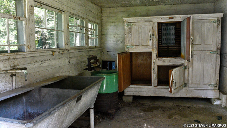 Interior of the laundry house at the Marie Zimmermann Farm, Delaware Water Gap National Recreation Area