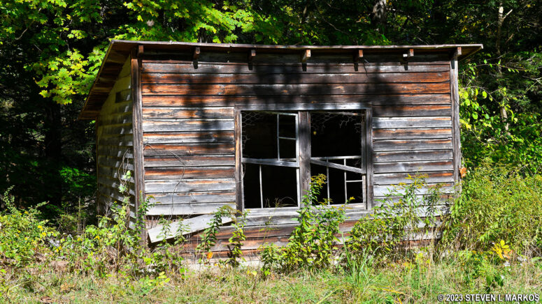 Unidentified building at the Marie Zimmermann Farm, Delaware Water Gap National Recreation Area