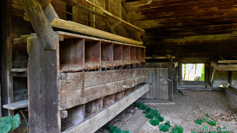 Inside the chicken house at the Marie Zimmermann Farm, Delaware Water Gap National Recreation Area