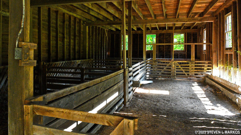 Inside the barn at the Marie Zimmermann Farm, Delaware Water Gap National Recreation Area