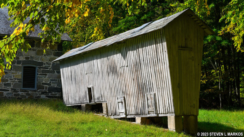 Corn crib at the Marie Zimmermann Farm, Delaware Water Gap National Recreation Area