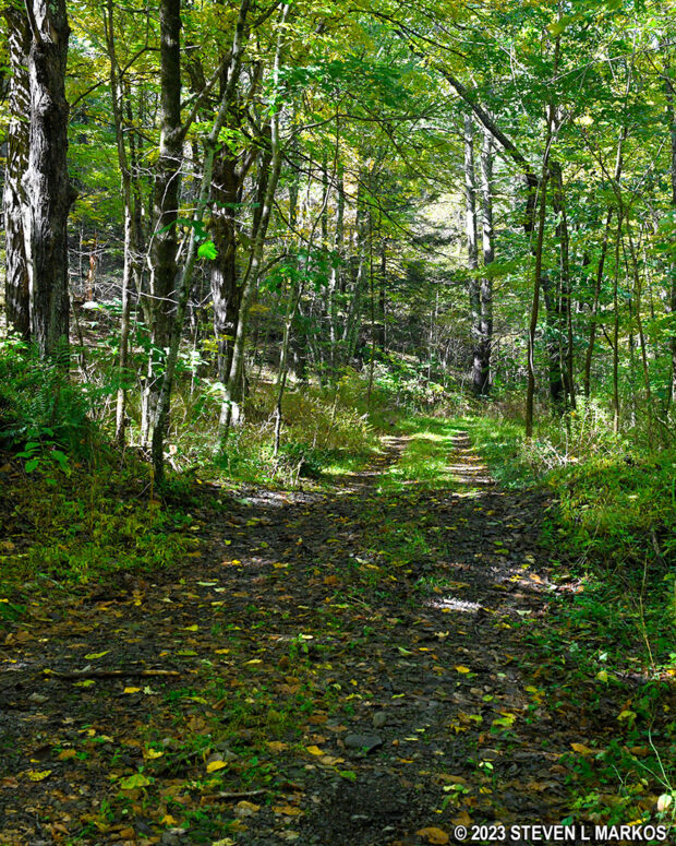Trailhead for the Conashaugh View Trail on Zimmermann Road, Delaware Water Gap National Recreation Area