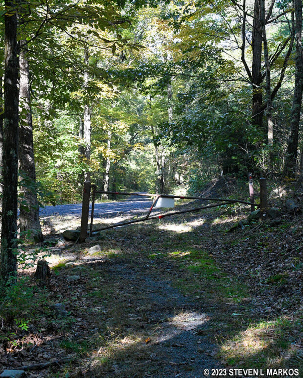 Southern end of the Conashaugh View Trail near the intersection of Conashaugh and Long Meadow roads, Delaware Water Gap National Recreation Area
