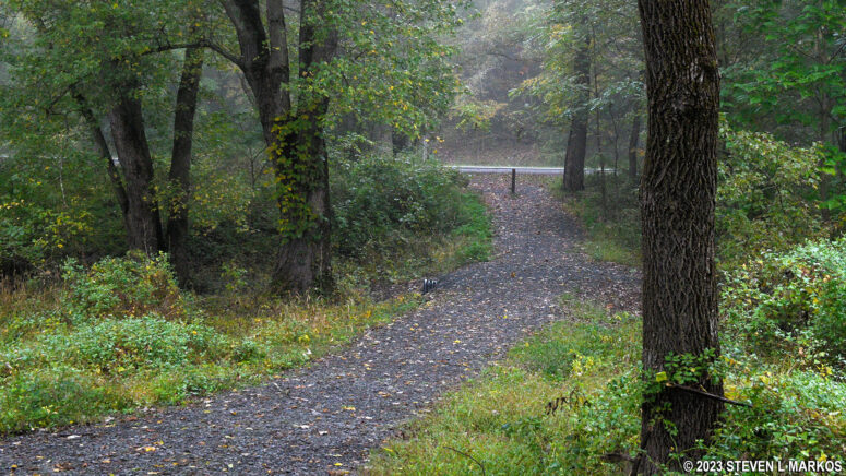 Short connector from the McDade Trail to the Pittman Orchard parking lot on Federal Road, Delaware Water Gap National Recreation Area