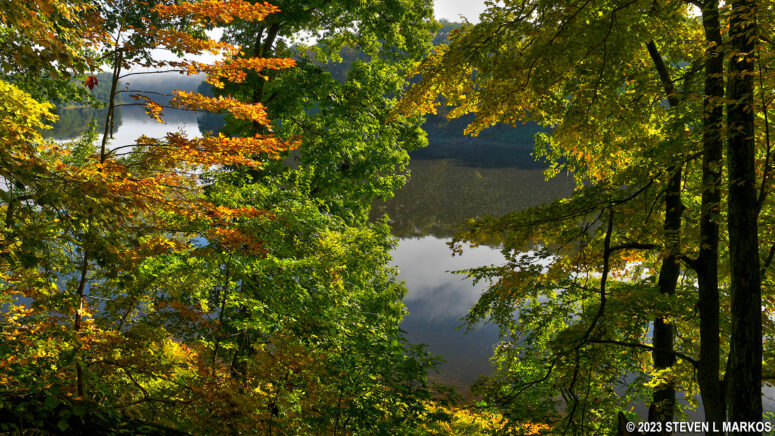 View of the Delaware River from the McDade Trail between Conashaugh and White Pines in Delaware Water Gap National Recreation Area