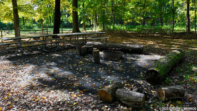 Valley View Group campsites have picnic tables and a grill / fire ring, Delaware Water Gap National Recreation Area
