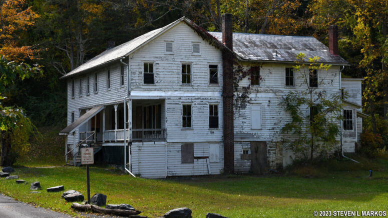 Farm building along the McDade Trail north of the Delaware Water Gap National Recreation Area Park Headquarters