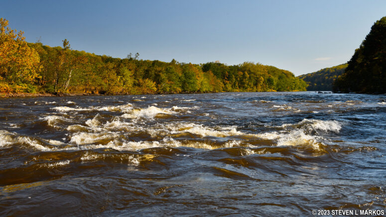 Rapids on the Delaware River at Arrow Island in Delaware Water Gap National Recreation Area