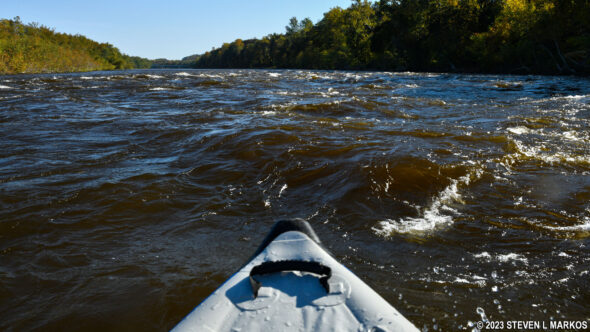 Rapids on the Delaware River near Portland, Pennsylvania