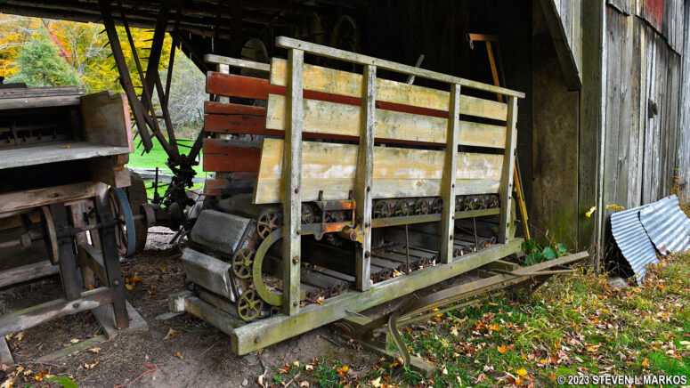 Antique farm equipment at Millbrook Village in Delaware Water Gap National Recreation Area