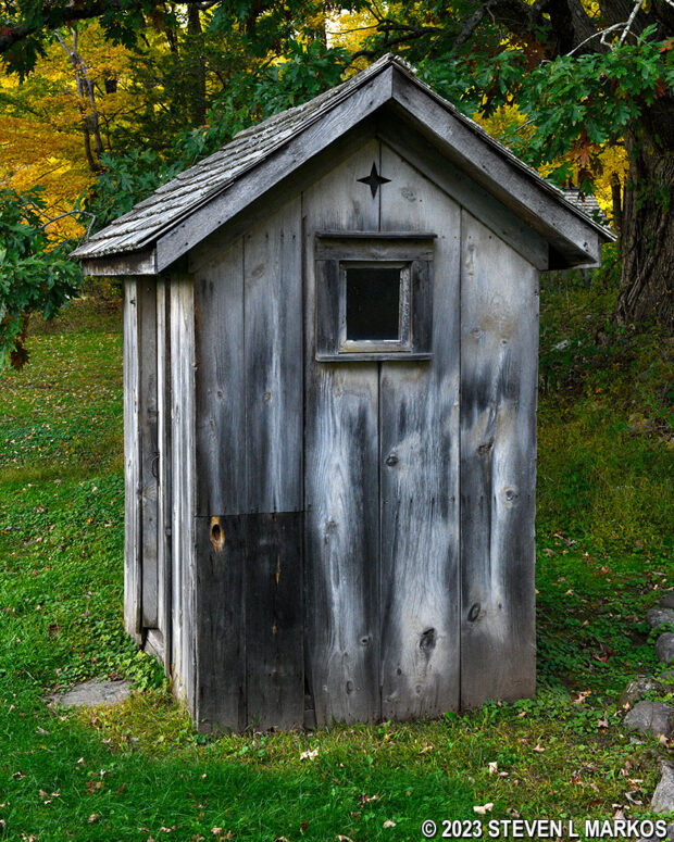 Outhouse at Millbrook Village in Delaware Water Gap National Recreation Area