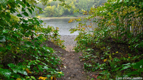 Caddoo Access Canoe Launch in Delaware Water Gap National Recreation Area