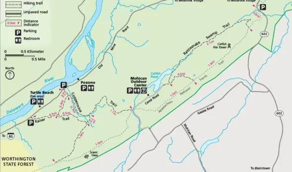 Delaware Water Gap National Recreation - Mohican Outdoor Center Area Trails 590x348.webp