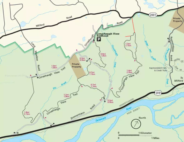 Corrected Conashaugh View Trail Map (click to enlarge)