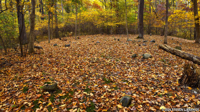 Slave cemetery on the Military Road Trail in Delaware Water Gap National Recreation Area