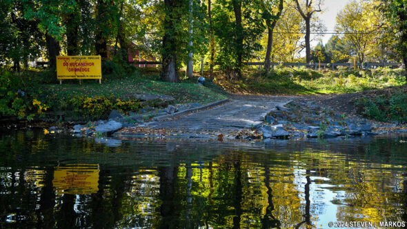 Tinicum Park Boat Ramp on the Pennsylvania side of the Lower Delaware National Wild and Scenic River