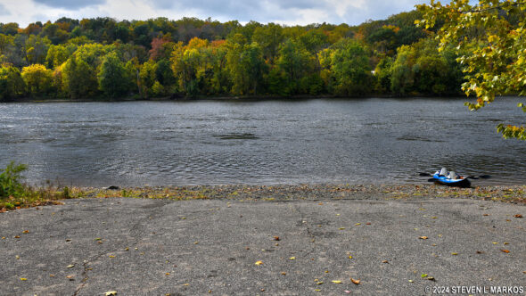 Fireman's Eddy Boat Ramp on the Lower Delaware National Wild and Scenic River