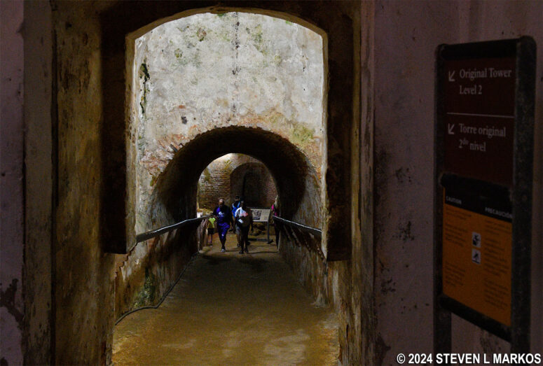 Ramp from the Lower Plaza to the interior of the 1539 Tower of Castille San Felipe del Morro, San Juan National Historic Site