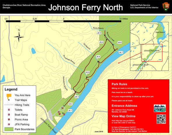 Johnson Ferry North Trail map (click to enlarge)