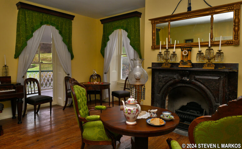 Parlor on the first floor of the Ironmaster's House at Hopewell Furnace National Historic Site