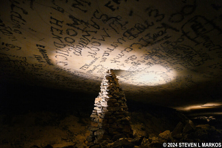 Kentucky Monument in Mammoth Cave’s Gothic Avenue