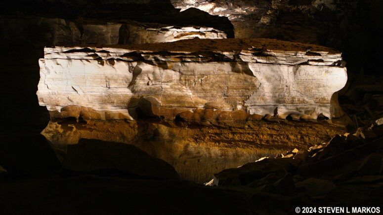 Giant’s Coffin in the main section of Mammoth Cave