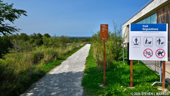 Start of the Western Overlook Trail at Flight 93 National Memorial