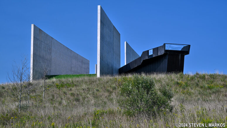 Flight Path Walkway overlook at the Flight 93 National Memorial Visitor Center