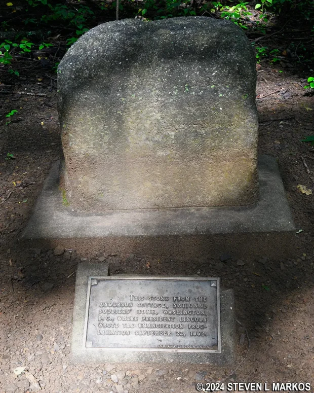 Stone 8 on the Trail of Twelve Stones at Lincoln Boyhood National Memorial