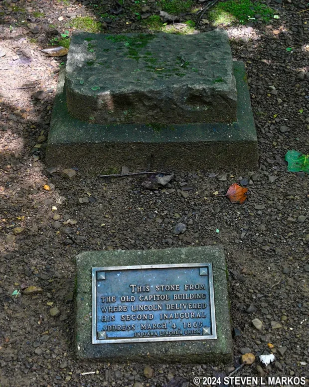 Stone 10 on the Trail of Twelve Stones at Lincoln Boyhood National Memorial