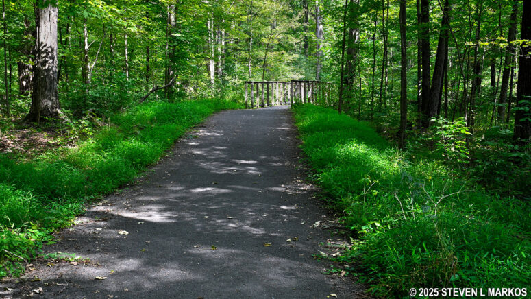 Paved segment of the Roosevelt Farm Lane at Home of Franklin D. Roosevelt National Historic Site