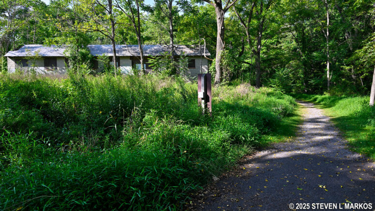 Old building on the Roosevelt Farm Lane just before Violet Avenue, Home of Franklin D. Roosevelt National Historic Site