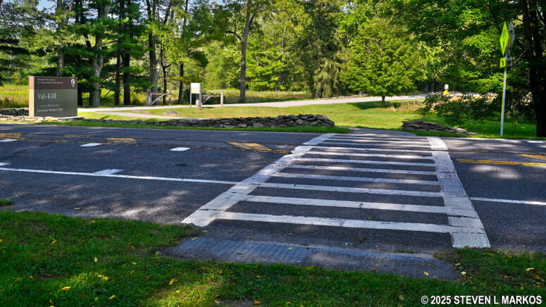 Eastern end of the Roosevelt Farm Lane across from the entrance to Eleanor Roosevelt National Historic Site