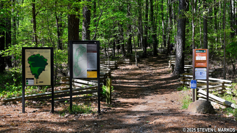 Start of the Environmental Trail at Kennesaw Mountain National Battlefield Park
