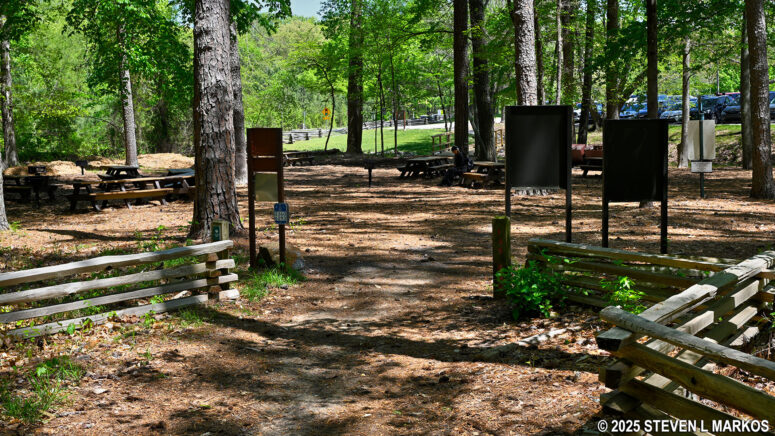 Environmental Trail ends back at the Visitor Center Picnic Area at Kennesaw Mountain National Battlefield Park