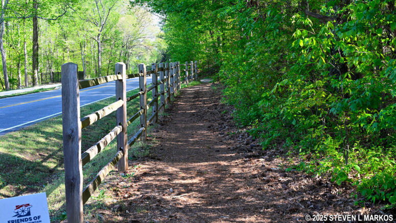 Path from the Cheatham Hill Road Parking Lot to the Kolb Farm West Trail at Kennesaw Mountain National Battlefield Park