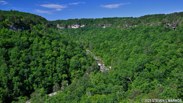 View from the Canyon Rim Overlook on the Canyon Rim Drive, Little River Canyon National Preserve