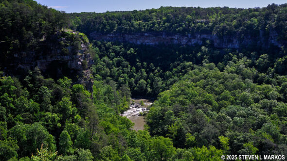 View from the Eberhart Point Overlook on the Canyon Rim Drive, Little River Canyon National Preserve