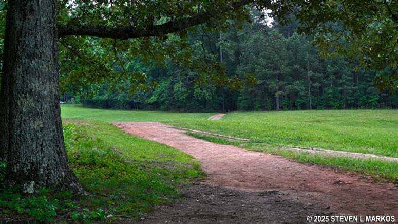 Typical terrain at the northern end of the Cease Fire Trail in Kennesaw Mountain National Battlefield Park