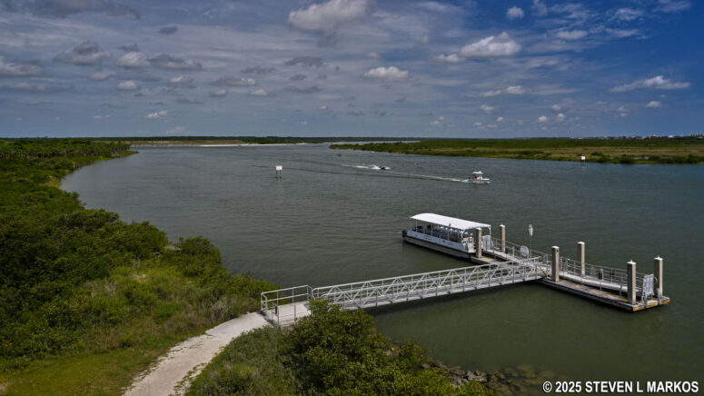 View towards St. Augustine from the roof of Fort Matanzas, Fort Matanzas National Monument