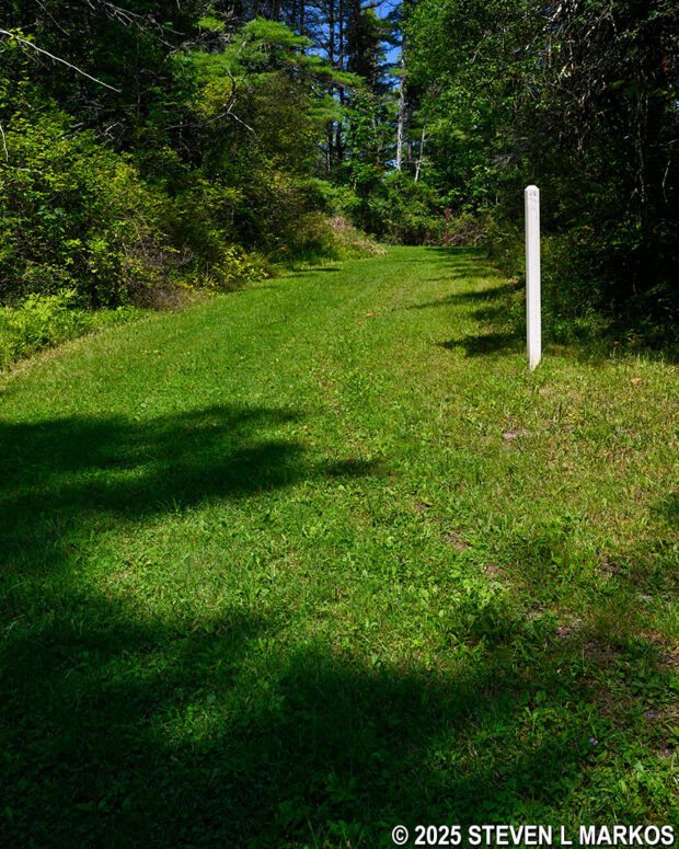 Steep hill on the trail to Freeman's Farm at Saratoga National Historical Park