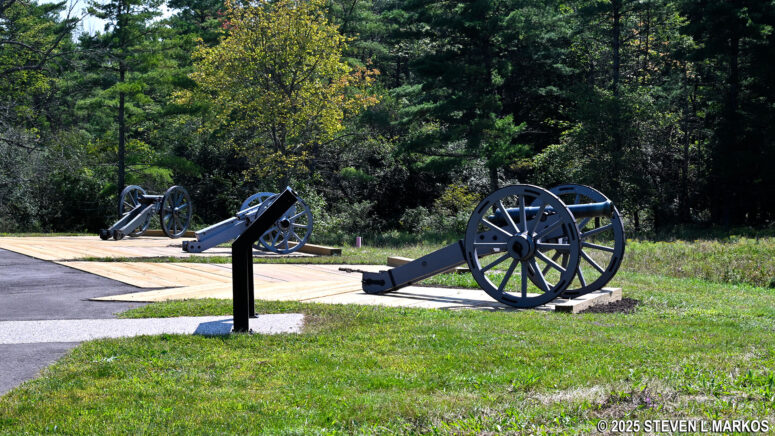 Cannon display at Freeman's Farm, Saratoga National Historical Park