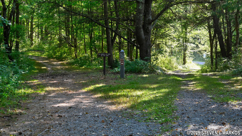 Stop A on the Wilkinson Trail at Saratoga National Historical Park