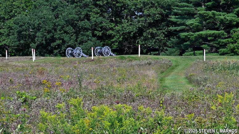 View of the Breymann Redoubt from the Wilkinson Trail at Saratoga National Historical Park
