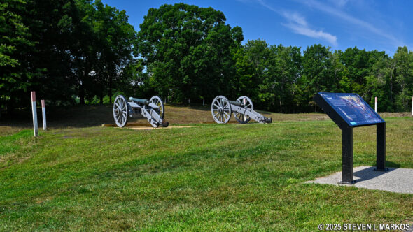 Breymann Redoubt stop on the Saratoga Battlefield Tour, Saratoga National Historical Park