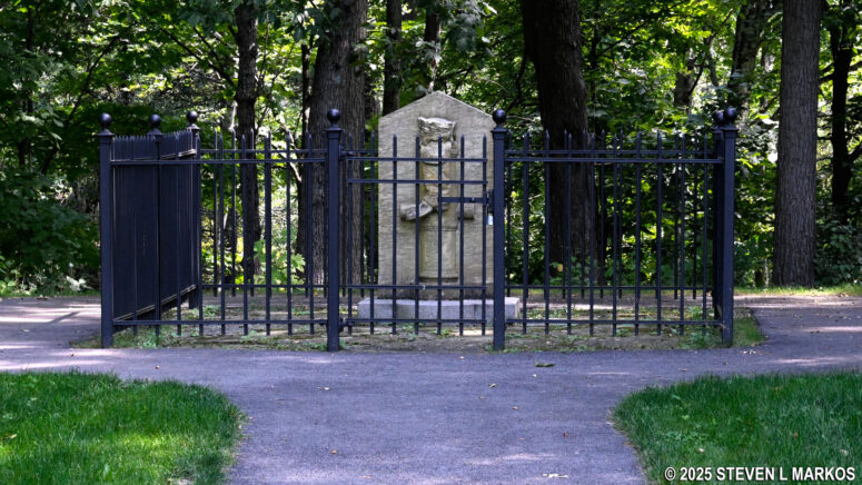 Boot Monument at the Breymann Redoubt, Saratoga National Historical Park