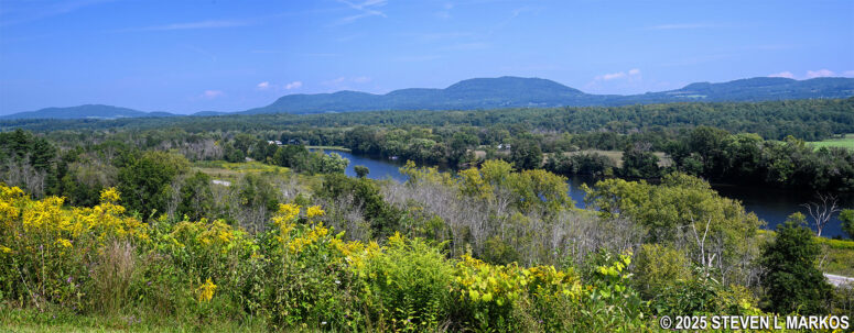 View of the Hudson River Valley from Stop 9 on the Saratoga Battlefield Tour, Saratoga National Historical Park