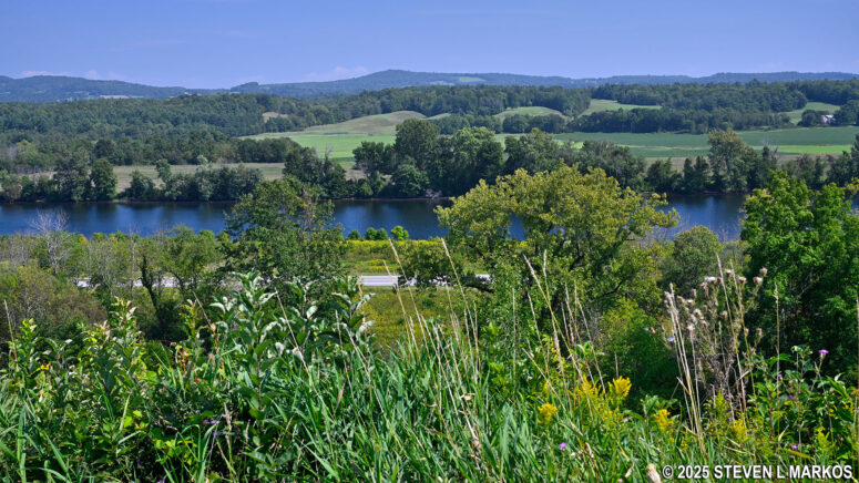 View of the Hudson River Valley from Stop 10 on the Saratoga Battlefield Tour, Saratoga National Historical Park