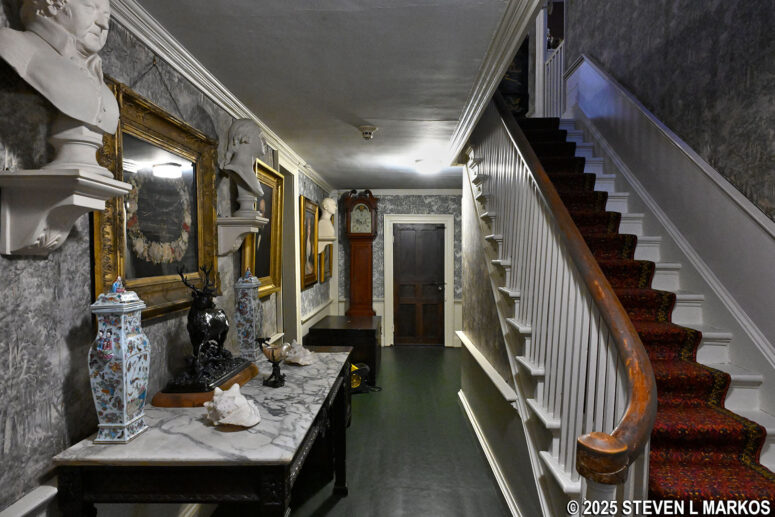 One of two staircases to the second floor of the Old House at Peace Field, Adams National Historical Park